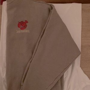 Authentic Tan Bar Harbor Lobster logo Crewneck Sweatshirt